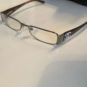 Chanel glasses frame with cc in pearl detail